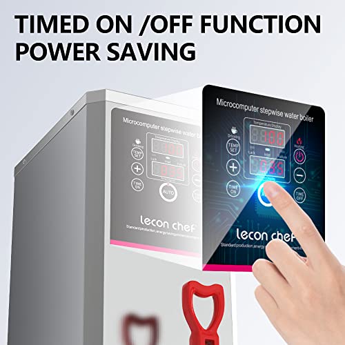 Lecon Chef Water Boiler Eletric Commercial Hot Water Dispenser Silver 15L With Filter Automatic 1500W Heating For Tea Coffee Shop, Restaurant, Home, Office #TOP3