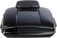 Vista 6 de XFMT baúl para motocicleta, para equipaje, 5.5 pulgadas de profundidad, color negro