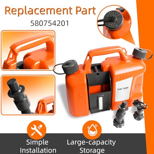 Hedie 5L+2.5L Fuel Chain Oil Can