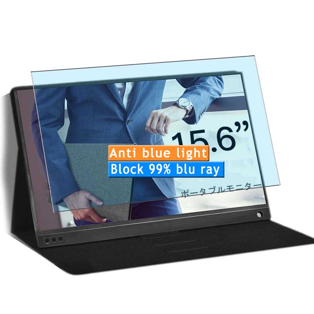 Vaxson2-Pack Anti Blue Light Screen Protector, compatible with Lasitu Las-P15A 15.6", TPU Guard Film Protectors Sticker [NOT Tempered Glass] New