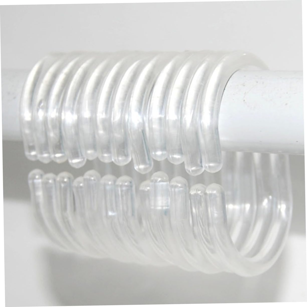 Crochets de Douche for Rideaux, 24 pièces, Cintre de Rideau de Douche, Anneaux de Rideau de Douche, Crochet de Rideau de Douche, Clip de drapé de Bain, Boucle de drapé de Bain,Crochets de sa