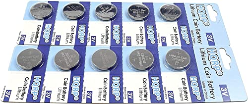 HQRP 10-Pack Batería Compatible con Pedometers Omron miniatura 4