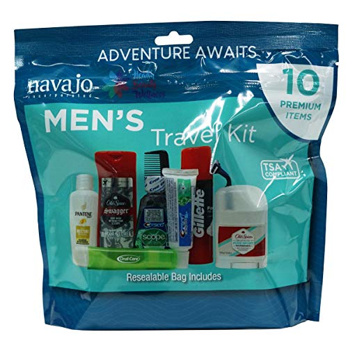 Handy Solutions 10 Piece Resealable Men's Travel Kit