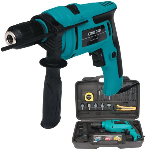 Trapano a percussione avvitatore con valigetta e