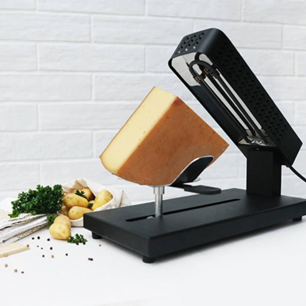 CÉCOA • Traditioneller elektrischer Raclette, 400 W • Gleit- & schwenkbarer Käsehalter • schnelles Gusseisen & homogen • Authentisches Raclette-Gerät • Ideal für 6 – 8 Personen • Fondant & Gourmand