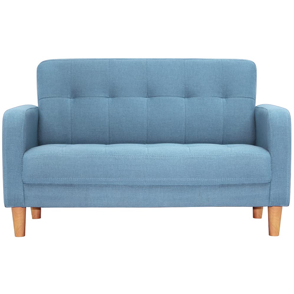 Amazon｜オーエスジェイ(OSJ) ソファー 2人掛け 肘付き 天然木脚 幅約