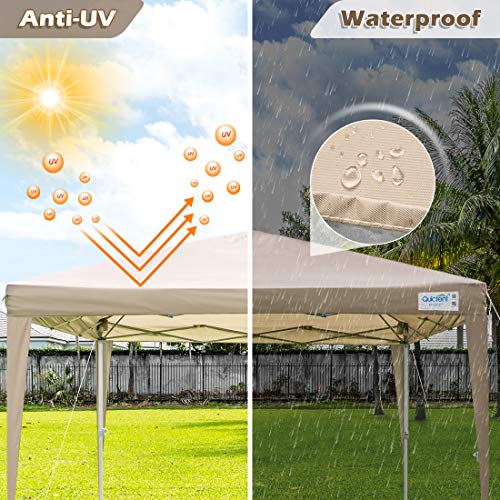 image for Quictent Upgraded 10x10 Ez Pop up Canopy Tent Portable Gazebo Outdoor 