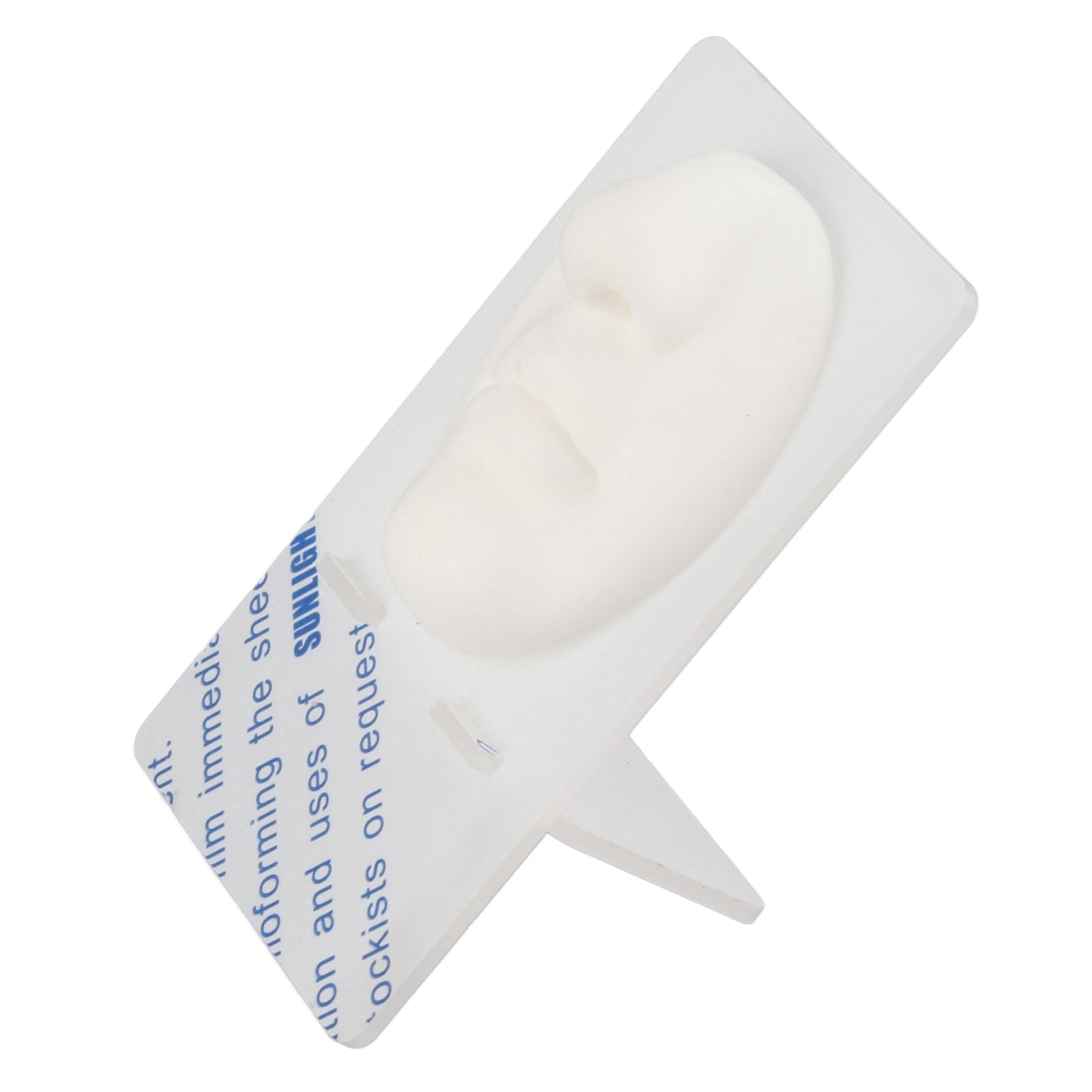 Denash Silicone Nose Model, Silicone Nose Piercing Model Display for Jewelry Display (White)