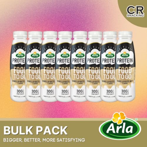 Arla Protein Food to Go Vanilla Hazelnut Protein Shake 500ml (Pack of 8) - Meal Replacement Protein Shakes Ready To Drink, Individually Bottled | Protein Shake Bottles - Image 3