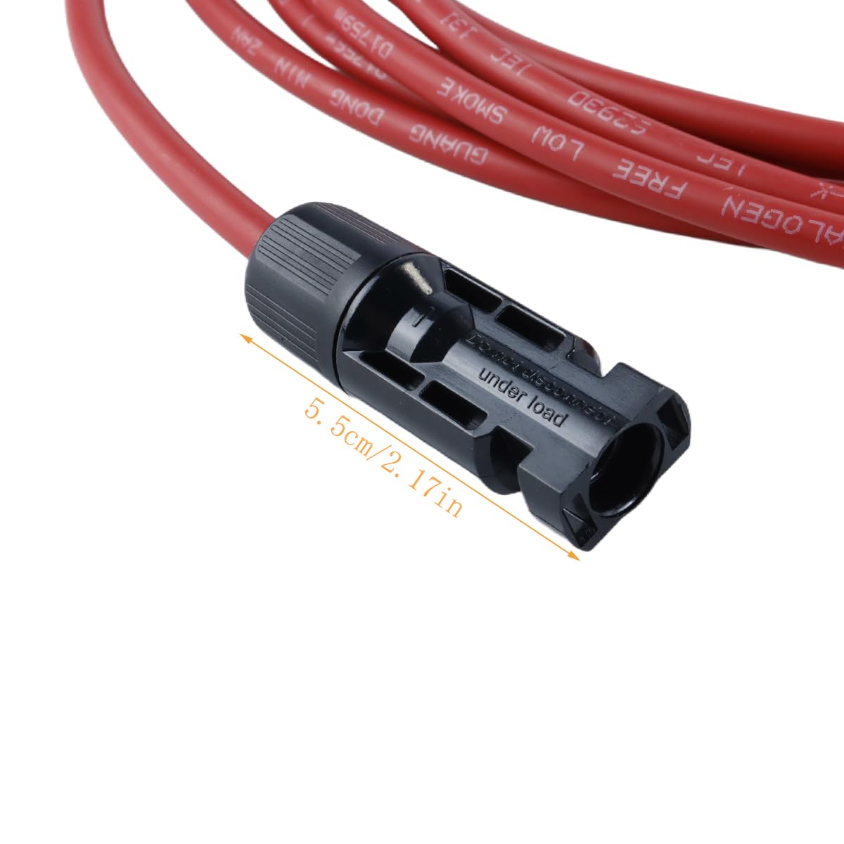 Cables De Extensión Solar (2 Unidades, 5 M, 6 Mm²), Ambos Extremos, Negro/rojo, Para Paneles Solares, Autocaravanas, Barcos Y Sistemas Aislados.