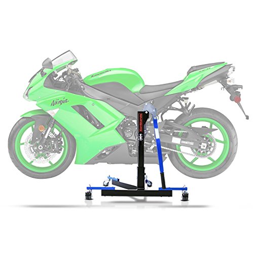 CS Power Evo-Zentralständer kompatibel mit Kawasaki ZX-6R 03-06 Blau