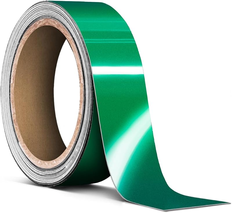 Fita Vinílica Pinstriping VViViD Verde Reflexiva com Acabamento Brilhante – 2,54 cm x 6,10 m