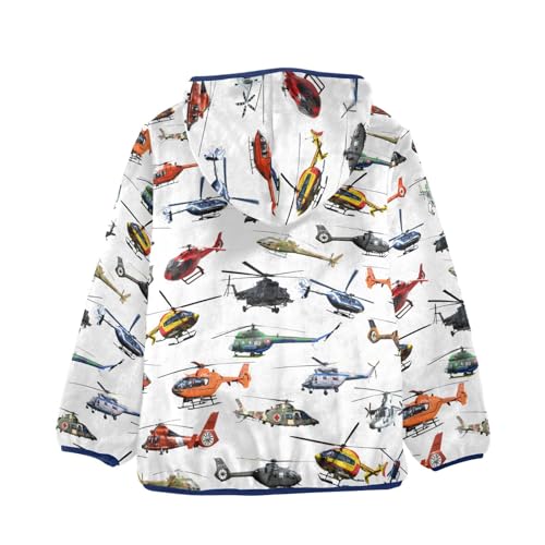 Image of Boys Fleece Jacket Hooded Autumn Winter Long Sleeve Thick Warm Outerwear;3-10 Years Kids Cute Fuzzy Jacket