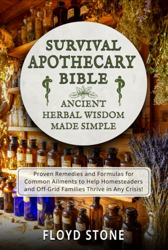Survival Apothecary Bible: Ancient Herbal Wisdom Made Simple (Remedies and Formulas for Common Ailments to Help Homesteaders and Off-Grid Families ... Any Crisis) (The Self-Reliance Bible Series)