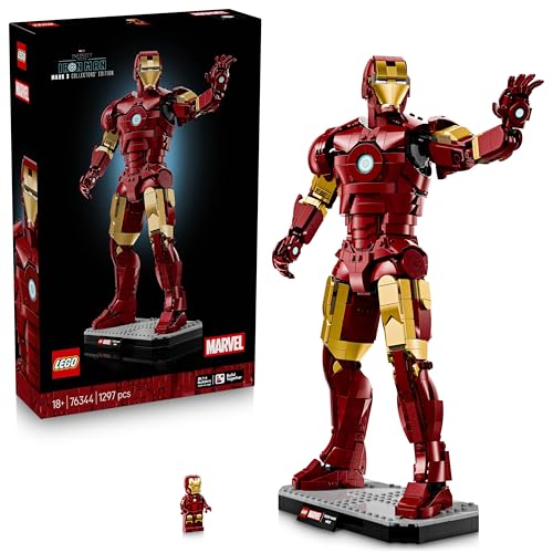 Image of LEGO ǀ Marvel Iron Man Mark 3 Collectors' Edition - Posable Figure Building Set for Adults - 76344