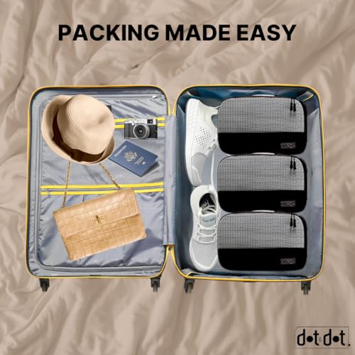 Image of Medium Packing Cubes for Travel - 5pc Packing Cubes for Suitcases - Lightweight Luggage Organizer Bags (Non-Compression)