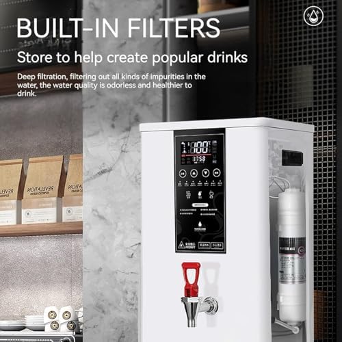 25L Electric Hot Water Dispenser, 2500W Catering Urn, Adjustable Temperature, Fast Brewing 60L/H for Coffee, Tea, Milk, Commercial Use, Efficient Hot Drinks Solution