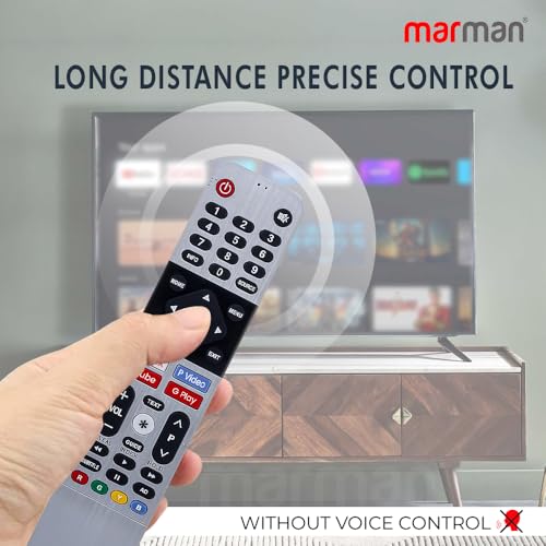Image of marman Compatible with Skyworth Smart Tv Remote Suitable for 4K LED UHD Television No Voice Command or Bluetooth Connection with Netflix Prime Video YouTube and Google Play Hot Keys Without Pairing