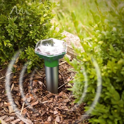 Ahuyentador de topos solar GARDIGO para control de plagas en jardin de 700 m² 5