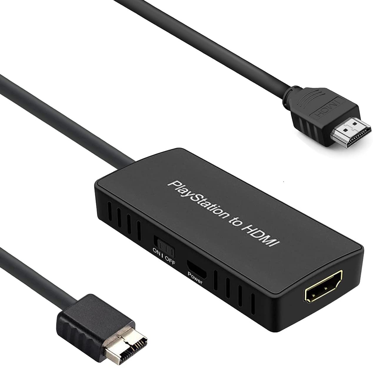 Y.D.F PS2 to HDMI Converter (with Ypbpr HD Signal 100% Enhance Video Quality) Compatible with PS 2/ PS 3 Convert PS2 to HDMI Signal of Modern HDTV/Monitor/Projector