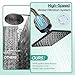 Cobbe High Pressure Filtered Shower Head Combo, Rain Shower Head with 20 Stage Shower Head Filter for Hard Water - Adjustable Replacement Remove Chlorine and Harmful Substances, Matte Black