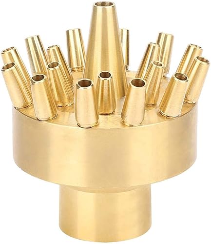 Miniatura 7 de Fdit Cabeza de fuente de estanque, boquilla de pulverización de fuente de agua de jardín, cabezal de rociador, rosca hembra de 1 pulgada