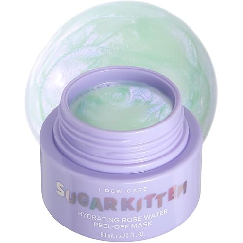 I DEW CARE Peel-off Mask - Sugar Kitten | Hydrating Face Mask For Dry Skin with Hyaluronic Acid, 2.70 Fl Oz