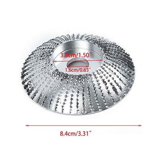 3inch Carbide Wood Sanding Carving Shaping Disc for Angle-Grinder Grinding Wheel Rapid Removal Shaping