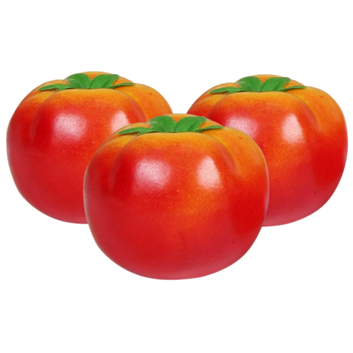 ABOOFAN 3pcs Lifelike Tomato Models for Home Decor Artificial Tomato Props for Desktop Kitchen Supermarket and Educational Use Realistic Decoration for Various Settings