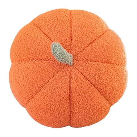 SENGHUI Stuffed Pumpkin Pillow Decorative Throw Pillows Fall Plush Cushion Halloween Decorations for Home Thanksgiving (Orange,7Inch) Cover