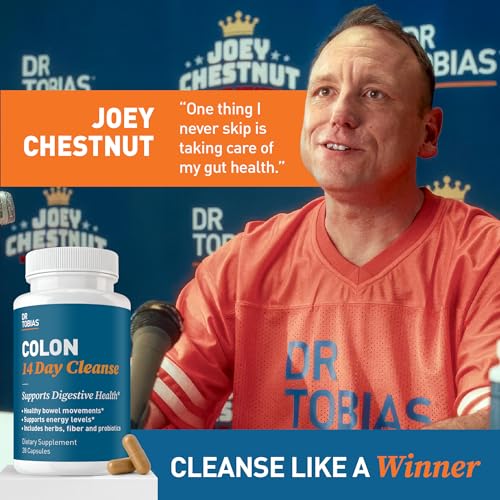 Image of Dr. Tobias Colon Cleanse - Constipation Relief & Gut Health Support for Women & Men | 14 Day Colon Cleanser for a Gentle Colon Detox & Gut Flush - 28 Capsules (1-2 Daily)