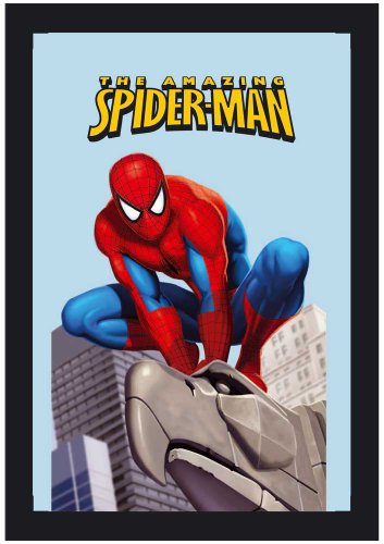 Empire 537621 Miroir imprimé Spiderman avec Cadre en Plastique façon Bois 20 x 30 cm