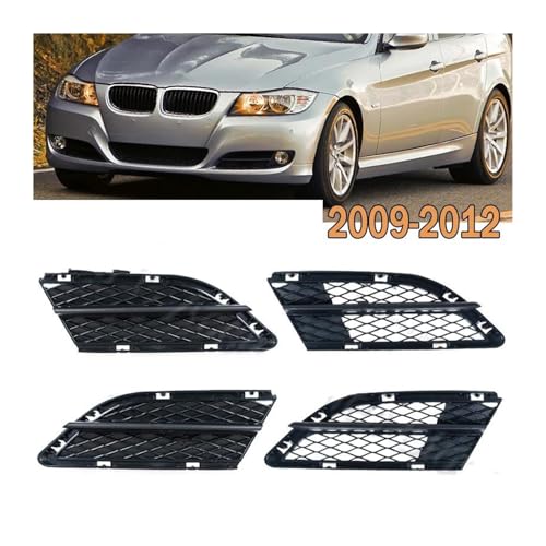 Parrillas doble listón para parachoques de BMW E90 y E91 2009 a 2012 2