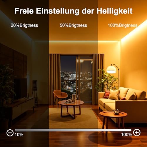 Macchiatto 5m COB LED Streifen Warmweiss 3000K, 640 LEDs Dimmbar Lichtband CRI90+, COB LED Strip Punktlos Flexible für TV… – Ansicht 4
