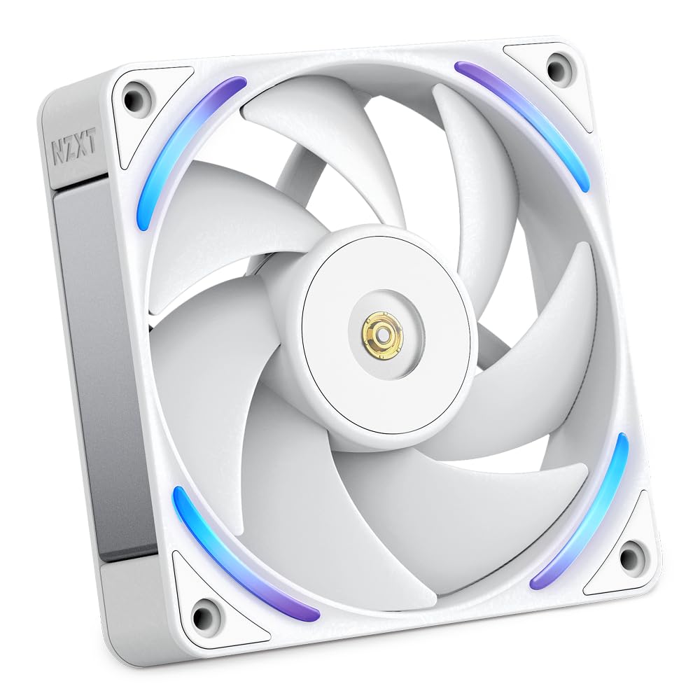 NZXT F120X - 120mm PWM RGB Performance PC Case Fan - White