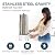 Armour Stainless Steel Gravity Water Filter System – Countertop Water Filter with 2 FTO Plus Ceramic Filters for Lead, Fluoride & Virus Removal - NSF Certified Water Filtration - Filter with Stand