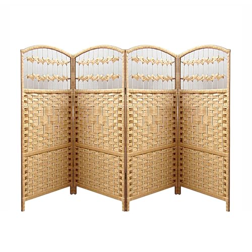 ショートボードスクリーンパーティション、高さ31.5インチ折りたたみ式プライバシースクリーン、ファミリーリビングルーム、寝室に最適(Color-2,80x40cm-4 piece)