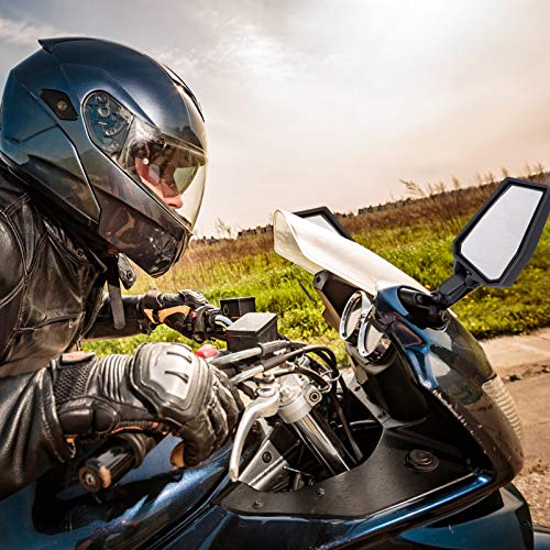 1 par de espelhos retrovisores de motocicleta ajustáveis para retrovisores laterais de motocicleta p