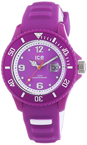 ICE-Watch - Ice-Sunshine - Neon Purple - Unisex - Montre Mixte Quartz Analogique - Cadran Violet - Bracelet Silicone Violet - SUN.NPE.U.S.14
