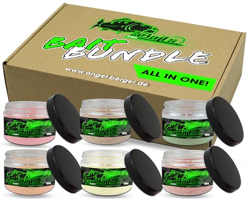 Angel-Berger Magic Baits Bait Bundle Powder Dips All in One Boiliedip Set Boiliepowder Sparpack Pulver Köder Dip
