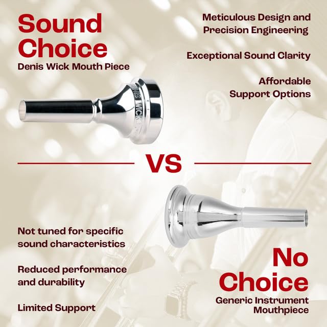 Amazon.com: Denis Wick Classic Trombone Mouthpiece Silver Plated