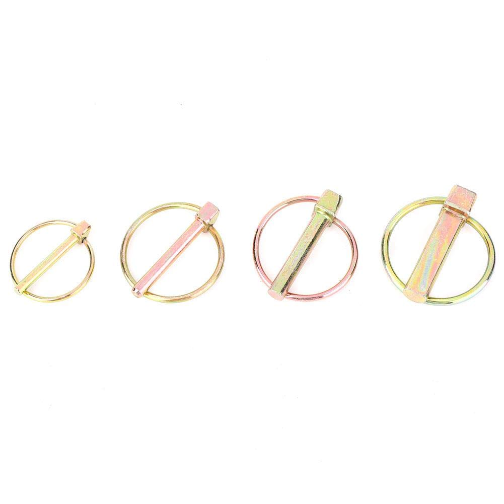 50Pcs Coppiglie a Scatto, Spine a Scatto in Acciaio Lynch Pin per Trattori Agricoli Rimorchio
