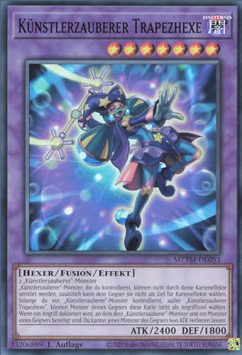 Künstlerzauberer Trapezhexe MZTM-DE053 Super Rare Deutsch Boosterfrisch 1. Auflage - Maze of The Master - mit ReCollectibles-Versandschutz - für Yu-Gi-Oh!