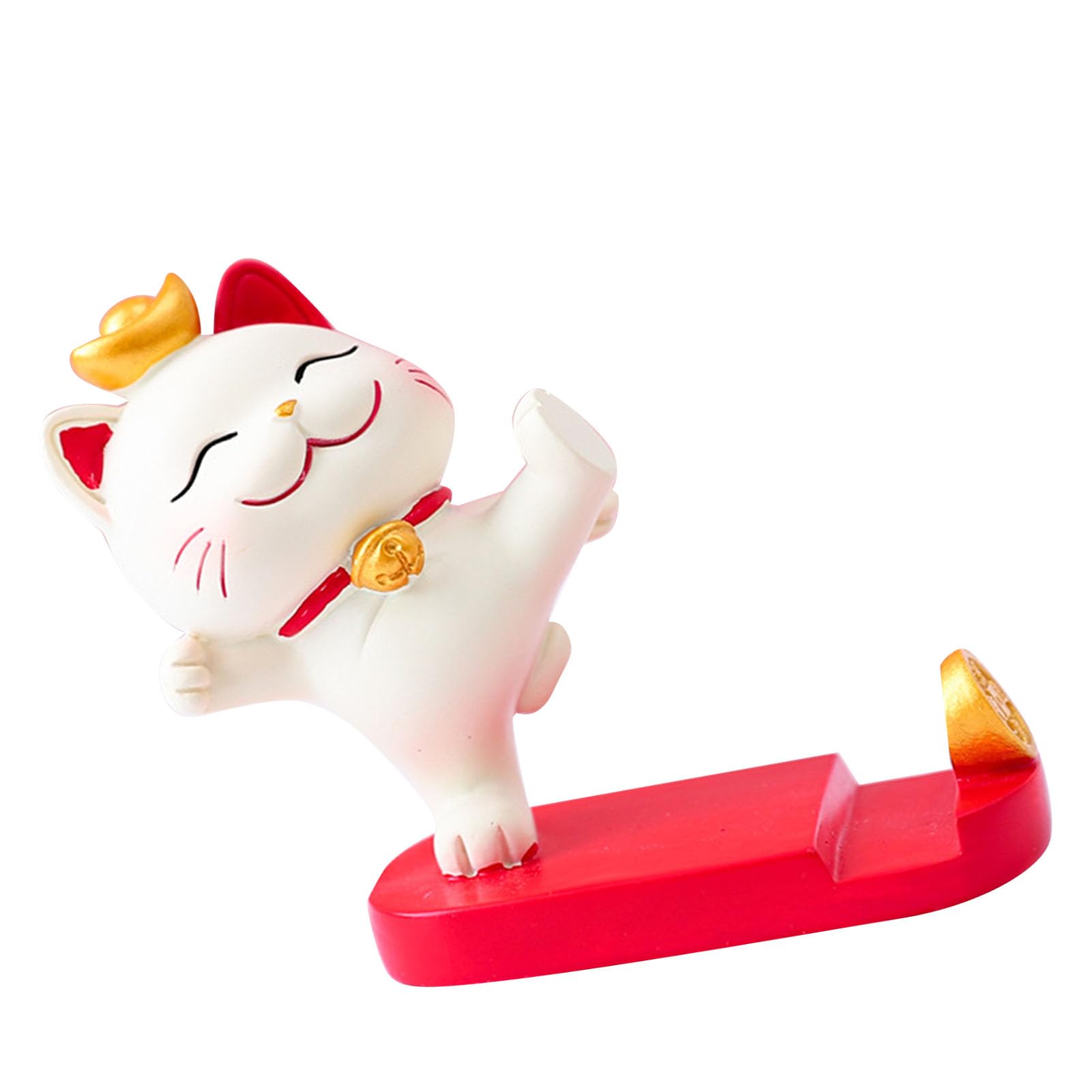 Soporte Para Móvil Con Forma De Gato, Pack De 3 Piezas De Resina - Soporte Decorativo Y Estable Para Teléfonos Y Tablets