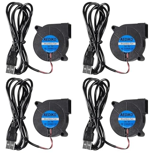 AEDIKO 4pcs 50mm Blower Fan 50x15mm USB Blower Cooling Fan 5V 5015 Centrifugal Fan Turbo Case Fan Cooler for Exhaust Ventilation Fan Replacement | Ya disponible en tu tienda friki favorita! En mundofriki.es!