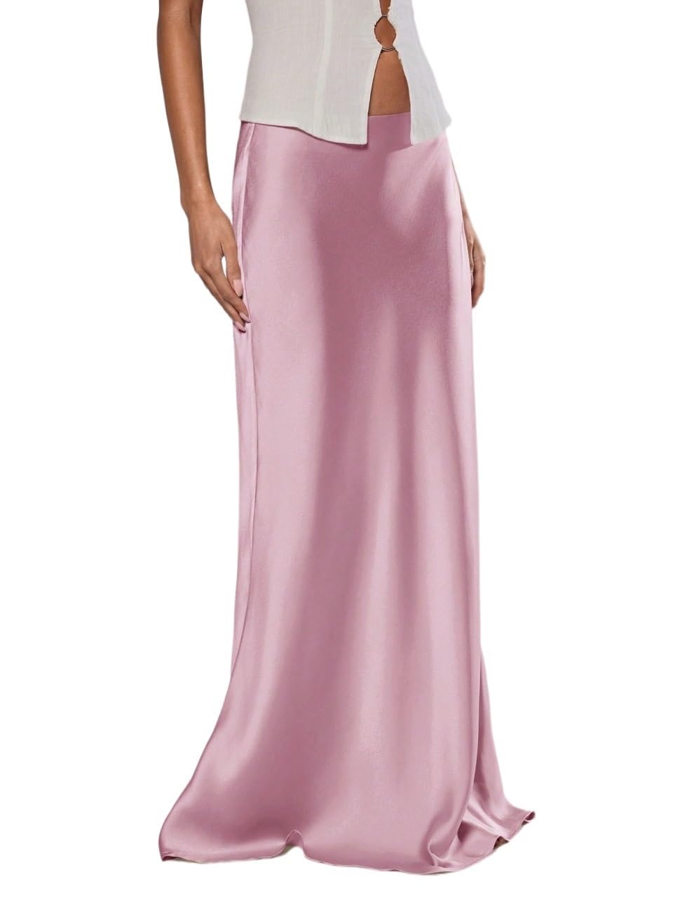Womens Fashion Trendy Skirt Low Waist Elegant Solid Color Skirt Elegant