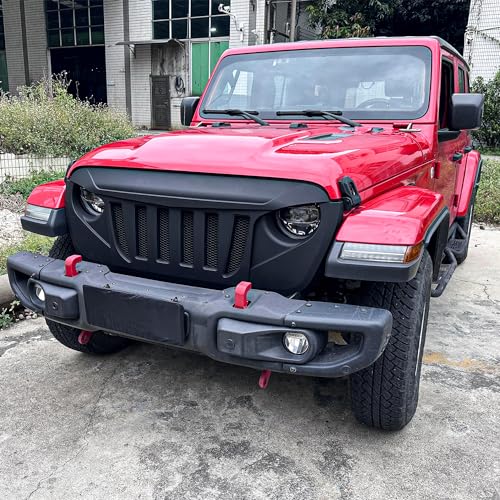 Image of SUNPIE Front Grille Assembly Compatible with Jeep Wrangler JL& Truck JT