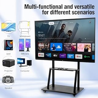 75" 4K UHD Interactive Smart Whiteboard, Touchscreen TV, Digital Whiteboard for Office & Classroom - Intel i5 CPU, 256GB, Android & Windows Dual System, Wireless Screen Sharing - Wall Mount Included