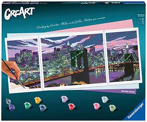 Ravensburger CreArt 23551 - Skyline von New York - Triptychon Malen nach...