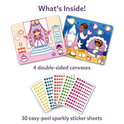 Image of Skillmatics Dot It Sticker Art Activity - Unicorns & Princesses, 500+ Sparkly Stickers, Mess-Free Fun for Kids, DIY Craft Kits, Travel Toys, Scrapbooking, Gifts for Ages 3, 4, 5, 6, 7